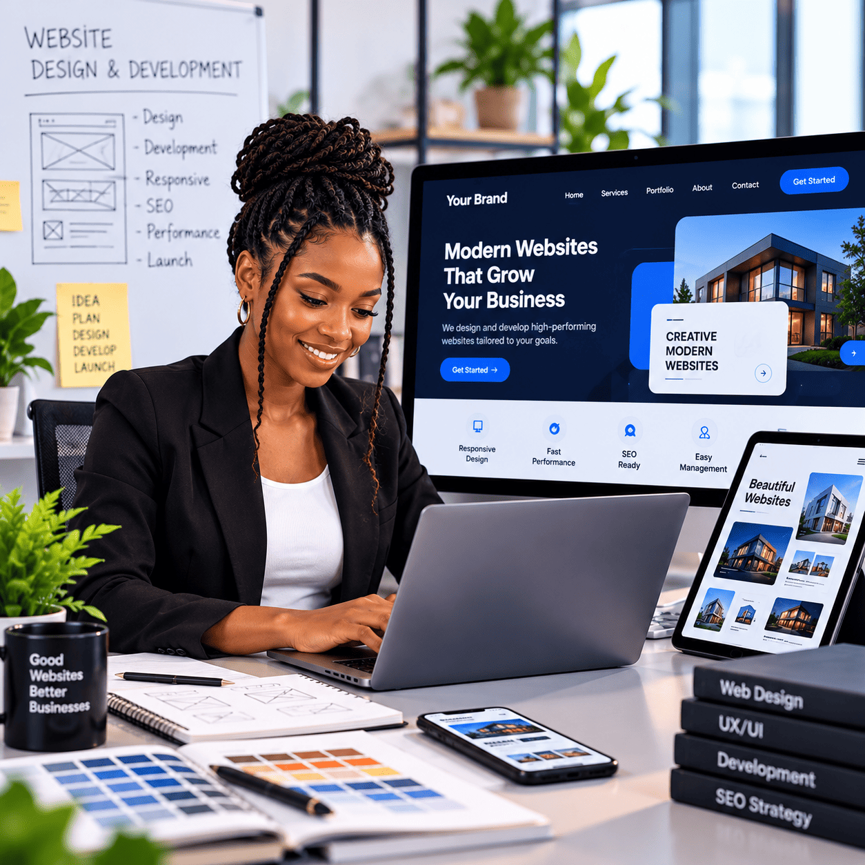 Website Design & Development services by Adflex Solutions